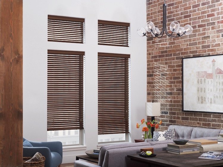 Motorized Macro aluminum blinds, available at Brilliant Drapery Design in Los Angeles, CA
