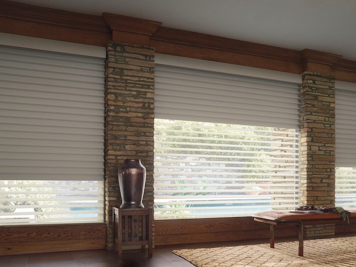 Silhouette® A Deux™ Window Shadings have an integrated roller shade.