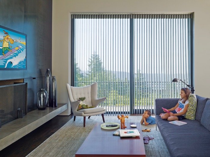 Luminette® Privacy Sheers are perfect for sliding doors.