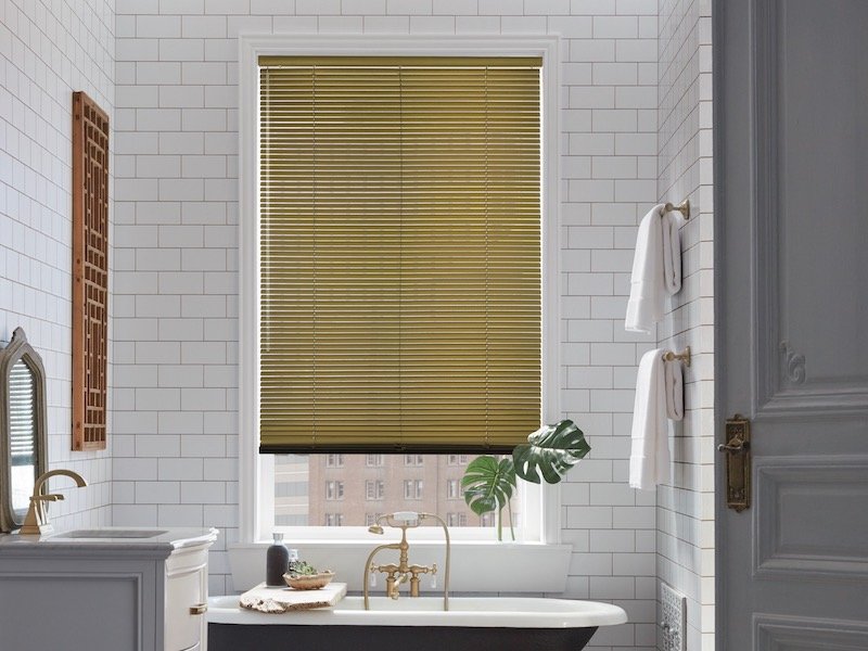 Moisture-resistant Modern Precious Metals® Aluminum Blinds