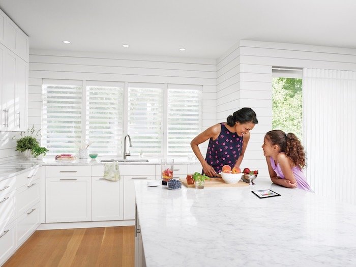 Pirouette® Window Shadings can be automated with PowerView® Motorization.