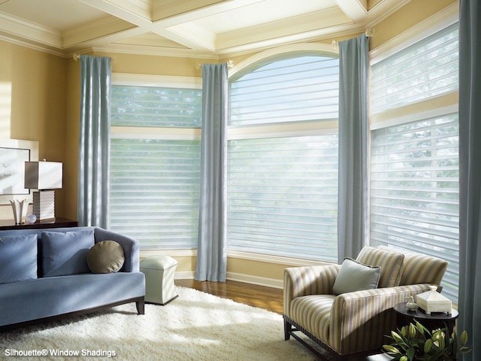 Specialty windows expand the elegance and interest in a room.