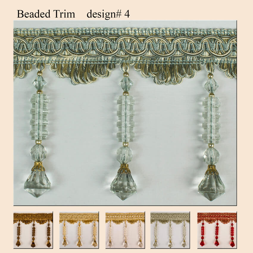 Beaded Trims Brilliant Drapery Design Inc.