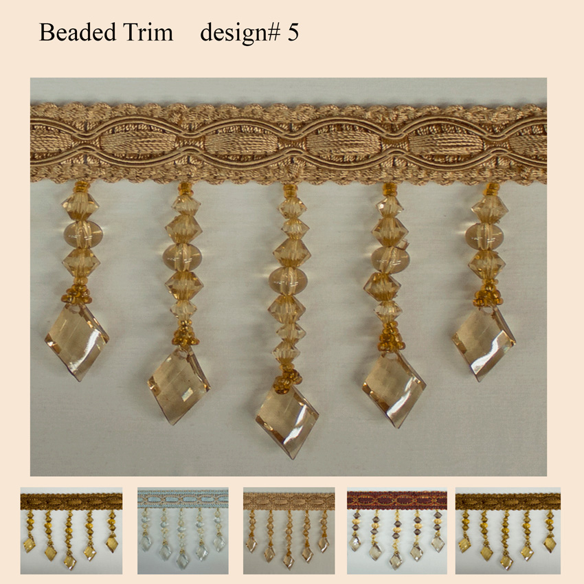 Beaded Trims Brilliant Drapery Design Inc.