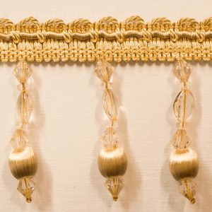 Trim Beaded Design 2 Beige Gold