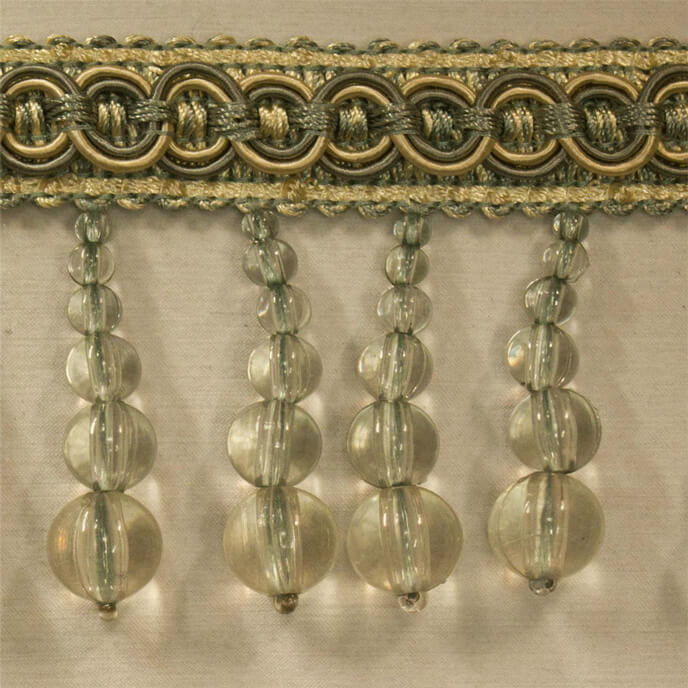 Trim Beaded Design 3 Blue Light green