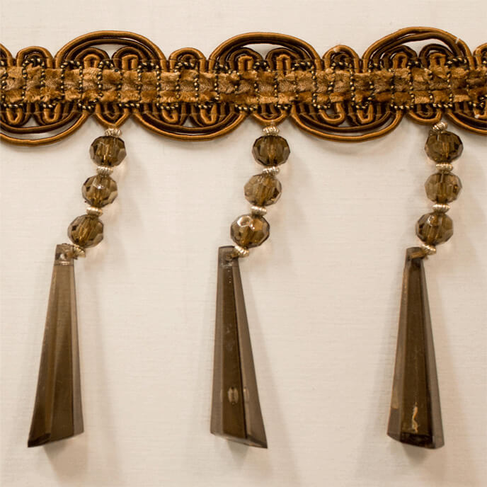 Trim Beaded Design 15 Brown