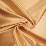Satin Fabric Gold Beige