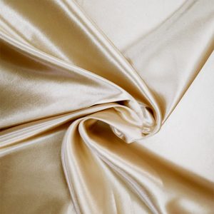 Satin Fabric Green Beige