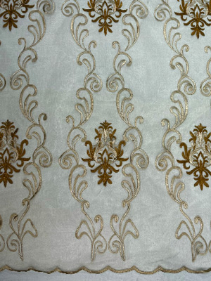 Beige Sheer Fabric .