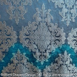 Jacquard Fabric Blue Fairmont