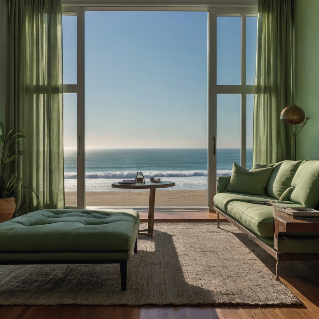 Linen curtains