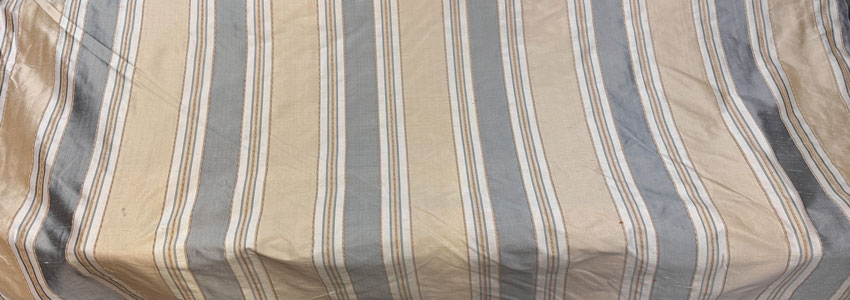 Strip Silk Beige -Gray