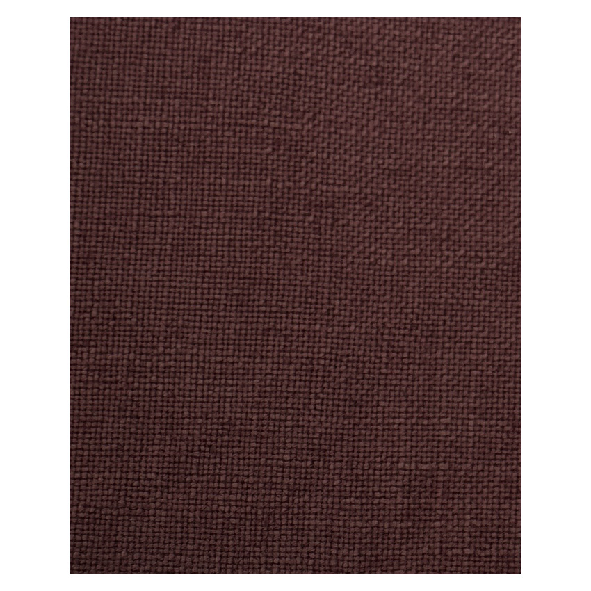 Linen look fabric 16-Oxblood with soft texture and rich burgundy tone