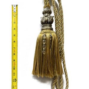 Tieback Tassel- Light yellow- 10" Tassel - 32" Spread