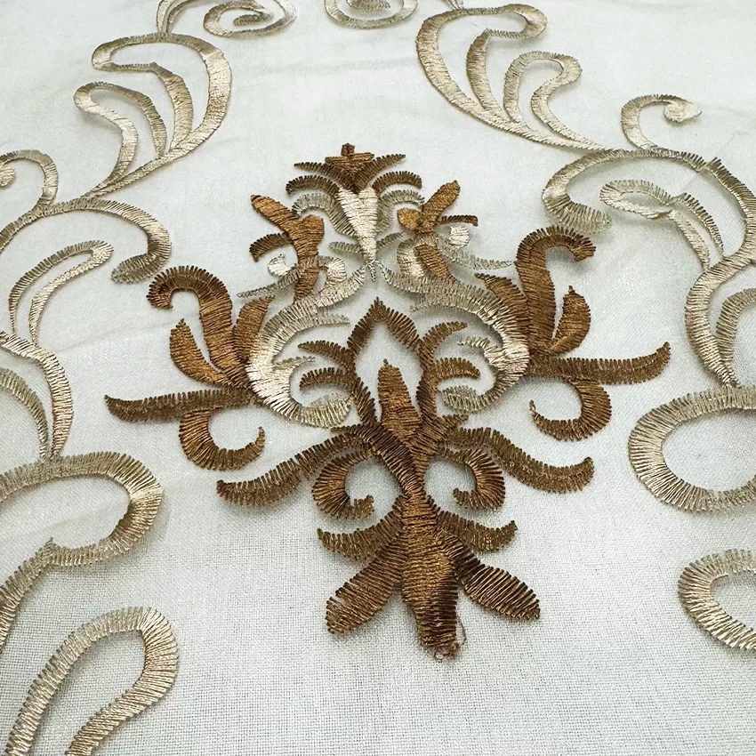 Beige Sepid Sheer Fabric-4