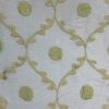 Light Green Embossed Fabric Sheer.