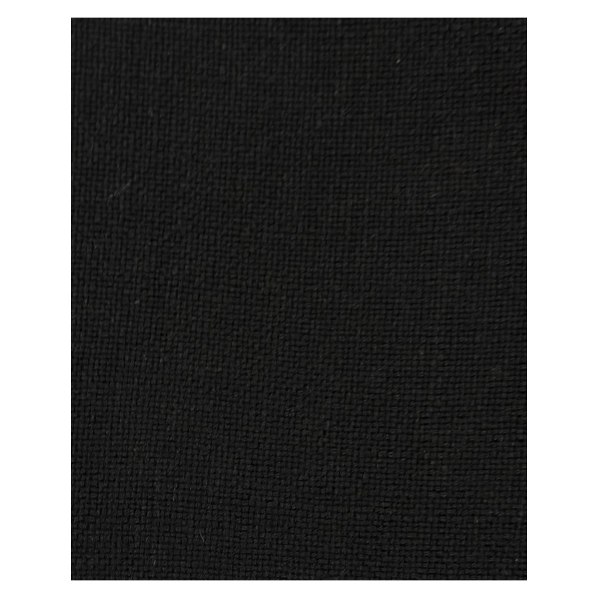 Linen look fabric Caviar25 with soft matte texture and deep black tone