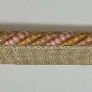 cord trim pink and orange
