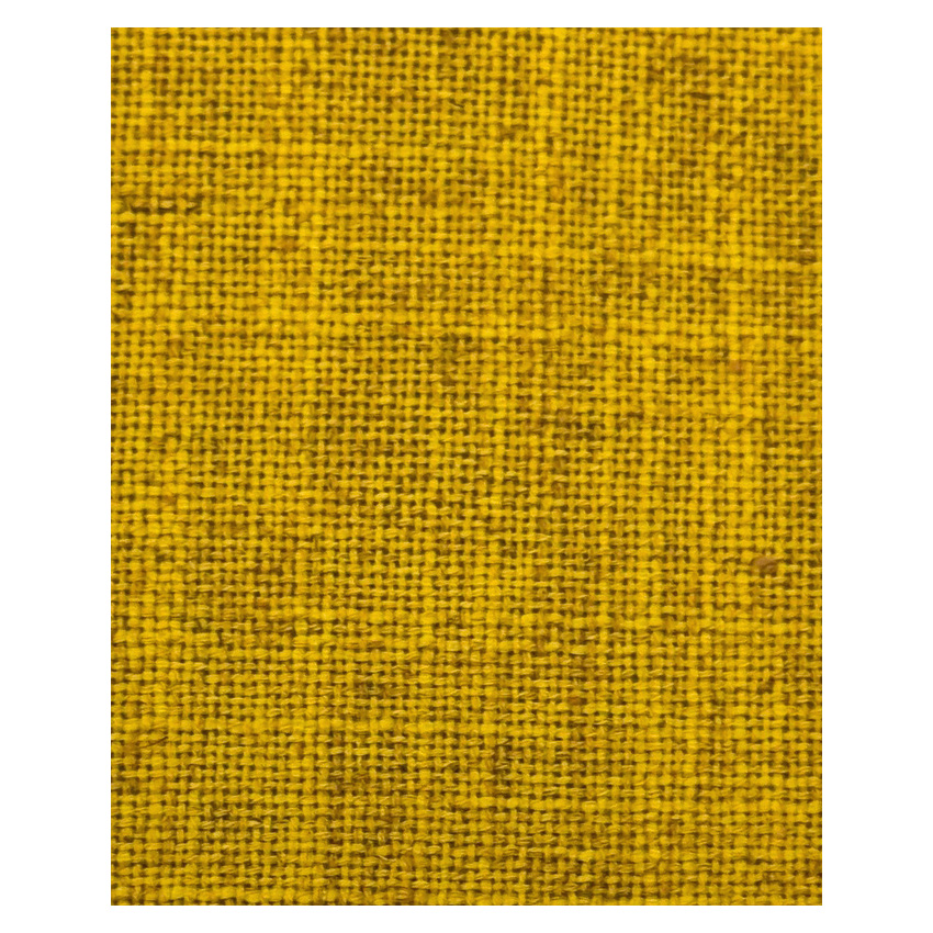 Linen look fabric Curry37 with bold golden color and soft breathable texture