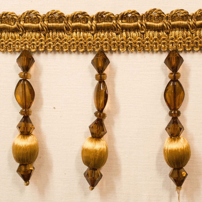 Trim Beaded Design 2 Brown