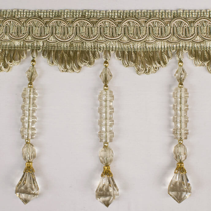 Trim Beaded Design 4 Light Green