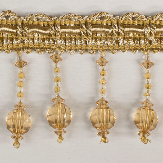 Trim Beaded Design 6 Gold
