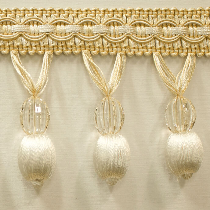 Trim Beaded Design 9 Off White