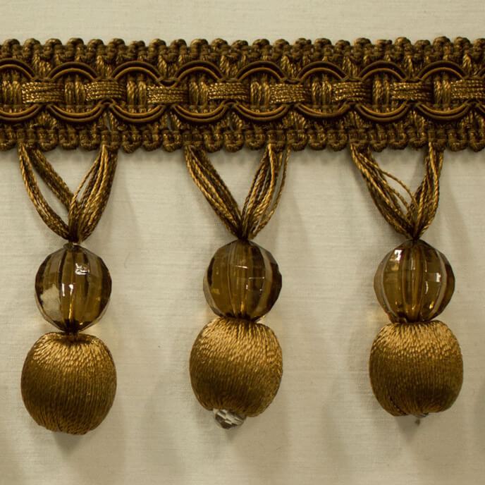 Trim Beaded Design 9 Brown