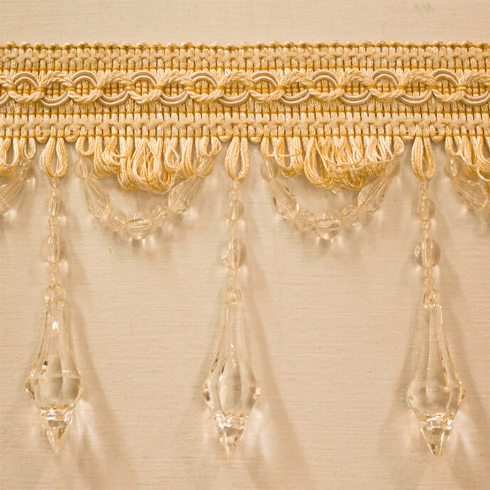 Trim Beaded Design 16 Off White Cream