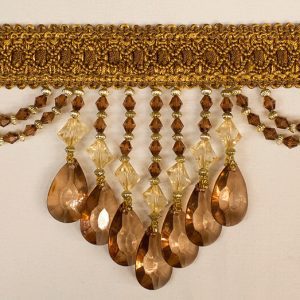 Trim Beaded Design 21 Brown