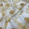 Embossed Fabric Sheer Gold.