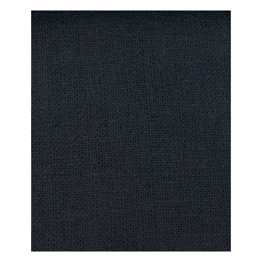 Pam linen fabric Ink with deep navy-charcoal tone and soft breathable texture