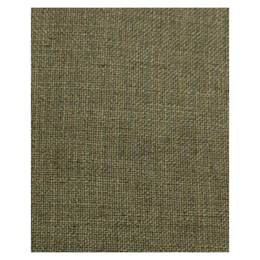 Linen look fabric Laurel with breathable texture and soft green color