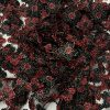 Red Black Fabric Clover