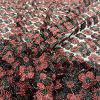 Red Black Fabric Clover