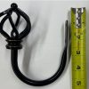 Tieback Holder Black Matte Semi Circular Shape Type (Pair)