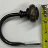 Tieback Holder Marbled Appearence Semi Circular Type Shape (Pair)