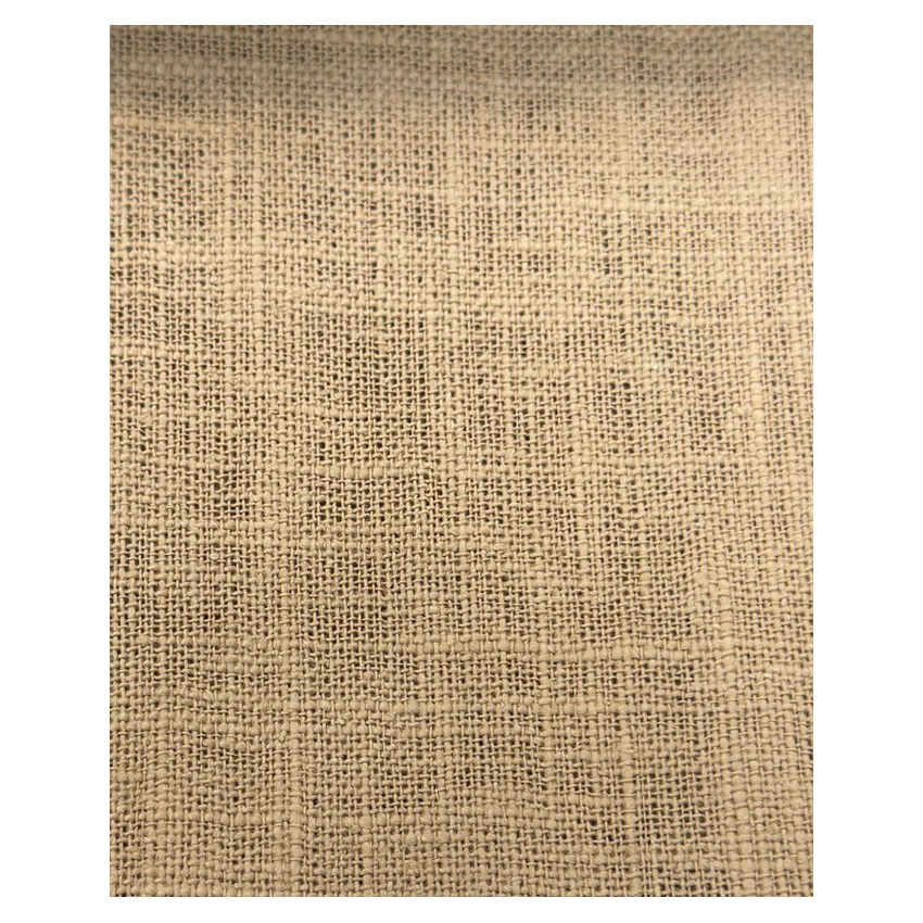 Pam linen fabric Ecru with warm neutral tone and soft breathable linen texture