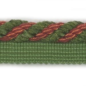 green trim with red cord